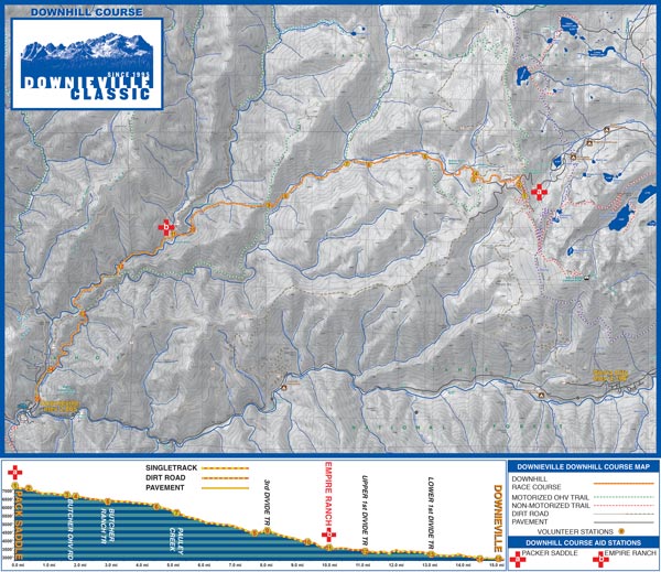 Downieville Classic Cross Country Map